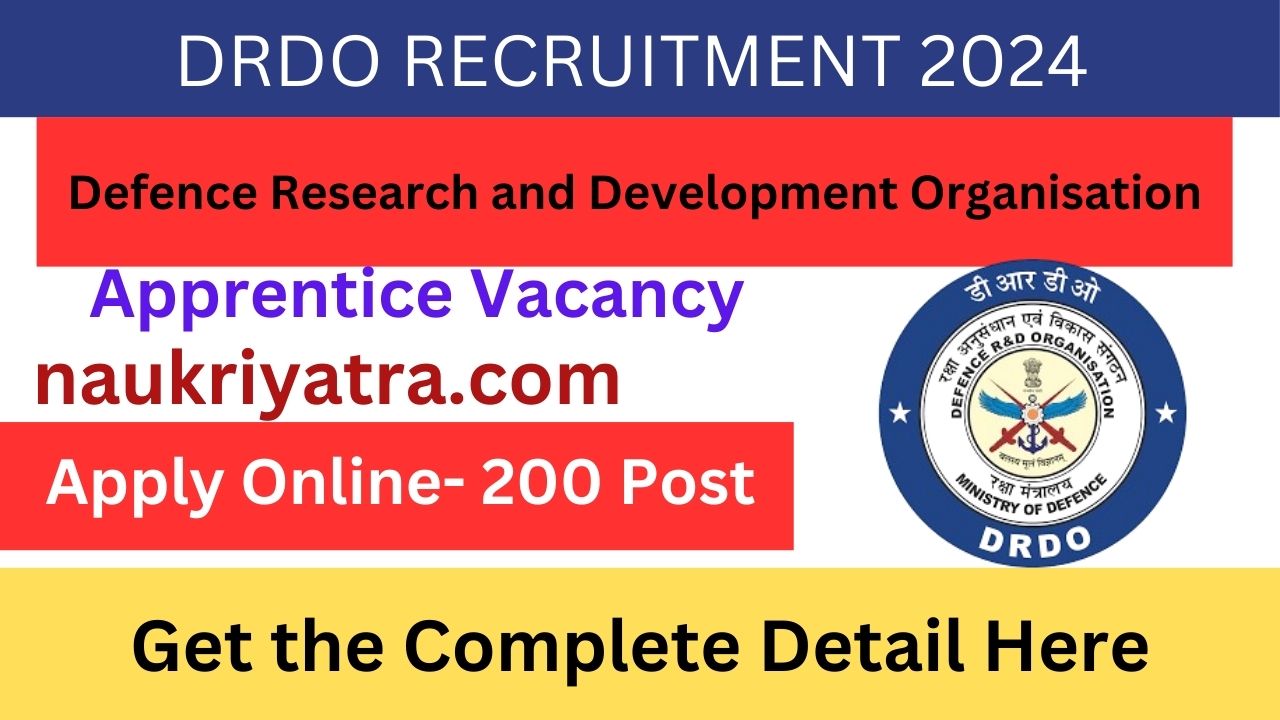 DRDO RECRUITMENT 2024