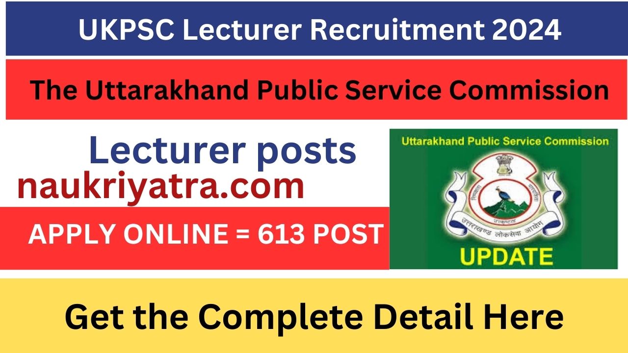 UKPSC Lecturer Recruitment